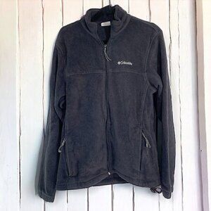 Columbia Women's Benton Springs Zip Front Fleece Jacket Black Size Large WM3220